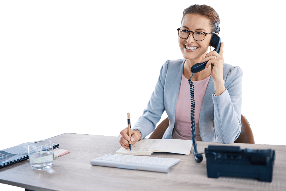 Smiling Receptionist Business Woman Or Customer Nobg